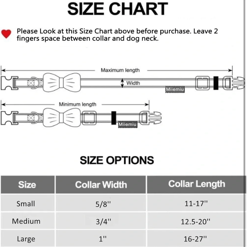 Dog Halloween Dog Collar with Bow Tie Medium-(12.5-20